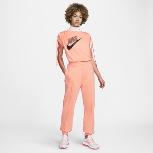 Damskie spodnie z dzianiny o kroju oversize Nike Sportswear - Różowy Nike XS Nike poland
