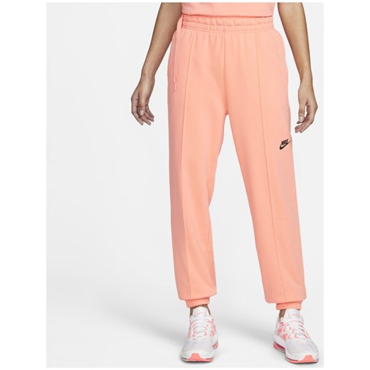 Damskie spodnie z dzianiny o kroju oversize Nike Sportswear - Różowy Nike L Nike poland