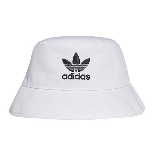 Czapka adidas Originals Adicolor Trefoil Bucket Hat FQ4641 - biała ze sklepu streetstyle24.pl w kategorii Kapelusze damskie - zdjęcie 133662091