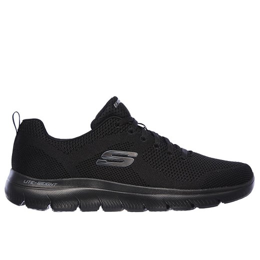 Buty męskie Skechers Summits Brisbane 232057BBK - czarne ze sklepu streetstyle24.pl w kategorii Buty sportowe męskie - zdjęcie 133662844
