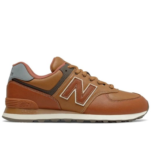 Buty męskie New Balance ML574OMA - brązowe ze sklepu streetstyle24.pl w kategorii Buty sportowe męskie - zdjęcie 133663173