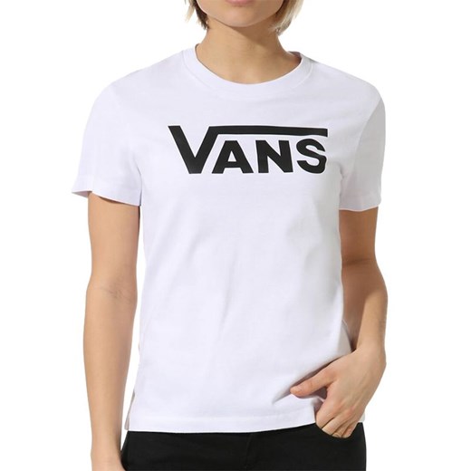 Koszulka Vans T-Shirt Flying V Crew Tee VN0A3UP4WHT1 - biała ze sklepu streetstyle24.pl w kategorii Bluzki damskie - zdjęcie 133663283