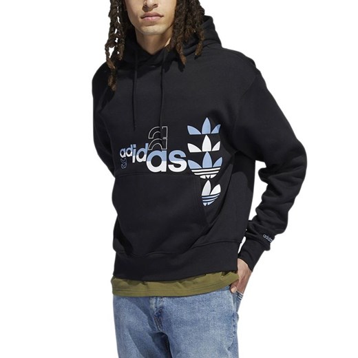 Bluza adidas Originals Logo Play Hoodie H31323 - czarna ze sklepu streetstyle24.pl w kategorii Bluzy męskie - zdjęcie 133663843