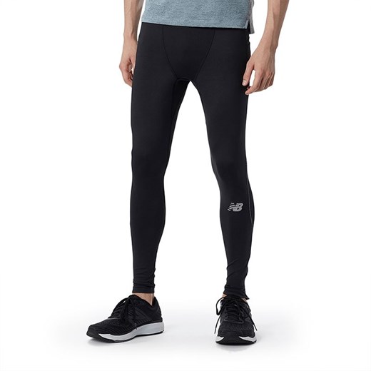 Legginsy New Balance MP21273BK - czarne ze sklepu streetstyle24.pl w kategorii Spodnie męskie - zdjęcie 133664461