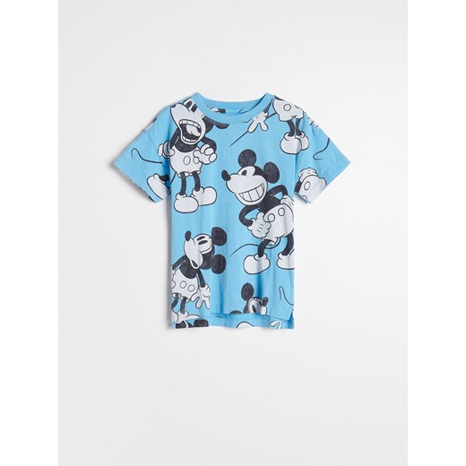 Reserved - T-shirt Mickey Mouse - Niebieski Reserved 164 Reserved