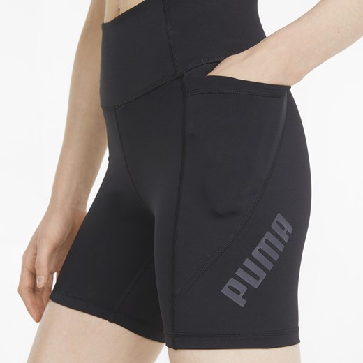 Damskie Spodenki PUMA TRAIN LOGO EVERSCULPT 5" TIGHT SHORT PUM 52167301 Puma XL sklepmartes.pl