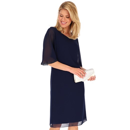 Elegancka sukienka granatowa 58623 Lavard 40 Lavard