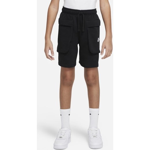Krótkie bojówki dla dużych dzieci (chłopców) Nike Sportswear - Czerń Nike M Nike poland