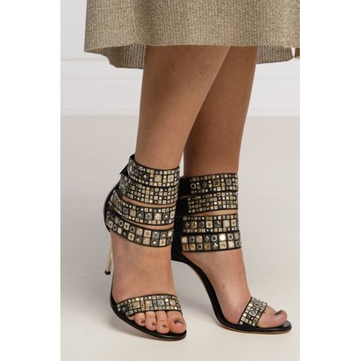 Casadei Sandały na szpilce MINORCA | z dodatkiem skóry Casadei 36 Gomez Fashion Store wyprzedaż