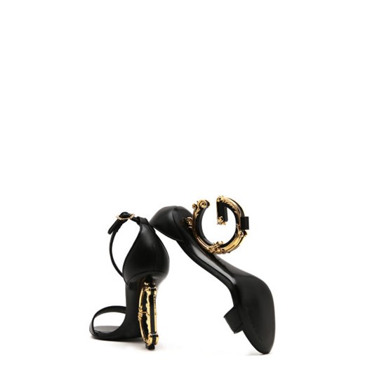 Dolce Gabbana Skórzane sandały na szpilce Dolce Gabbana 38 promocja Gomez Fashion Store