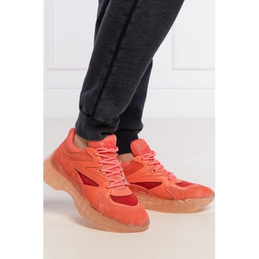 Pinko Sneakersy RUBINO 6 | z dodatkiem skóry Pinko 39 okazja Gomez Fashion Store