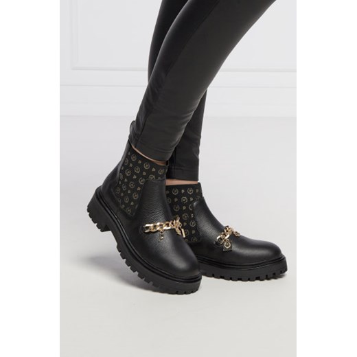 Pollini Skórzane sztyblety 39 okazyjna cena Gomez Fashion Store