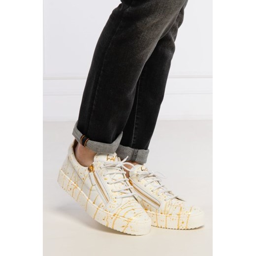 Giuseppe Zanotti Skórzane trampki B LOGOBALL Giuseppe Zanotti 41 wyprzedaż Gomez Fashion Store