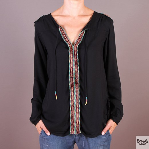 Bluzka Roxy Mimi Top - kolor czarny brandsplanet-pl czarny bluzka