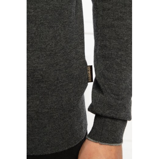 Napapijri Wełniany sweter | Regular Fit Napapijri S okazja Gomez Fashion Store