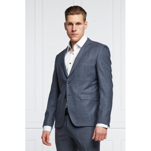BOSS Wełniany garnitur H-Reymond-214 | Extra slim fit 54 Gomez Fashion Store