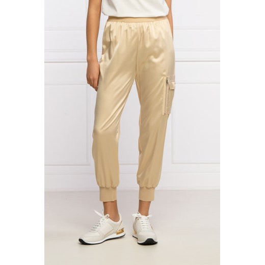 Twinset Actitude Satynowe spodnie dresowe | Regular Fit Twinset Actitude L okazja Gomez Fashion Store