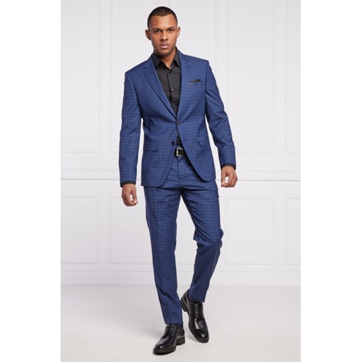 BOSS Wełniane spodnie H-Genius-MM-222 | Slim Fit 54 promocyjna cena Gomez Fashion Store