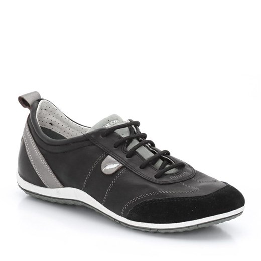 Buty sportowe niskie, D Vega GEOX, z dwóch rodzajów materiału: skóry i materiału syntetycznego la-redoute-pl szary materiałowe