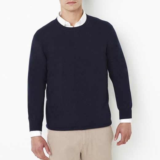 Sweter z okrągłym dekoltem, 100% wełny kaszmirowej la-redoute-pl czarny ciepłe