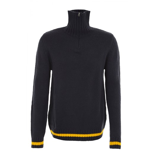 Sweater with high collar terranova czarny sweter