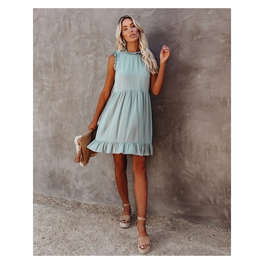 Sukienka w kolorze jasnozielonym Tina L okazyjna cena Limango Polska