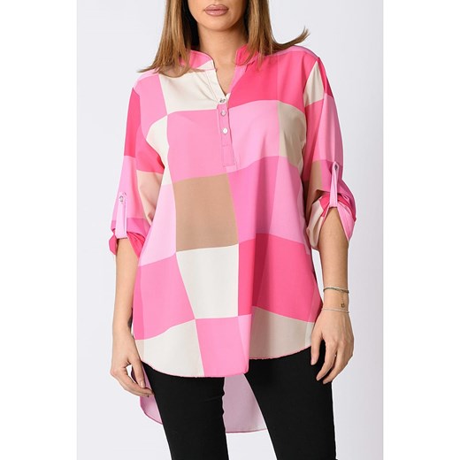 Bluzka "Elo" w kolorze różowo-jasnobrązowo-kremowym Plus Size Company 36/38 Limango Polska okazja