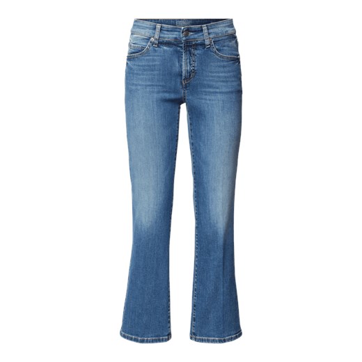 Jeansy o kroju straight cut z elastycznej mieszanki bawełny Cambio 42 Peek&Cloppenburg  okazyjna cena