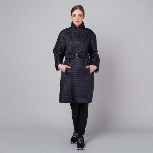 Czarny pikowany płaszcz Willsoor XL promocja Willsoor