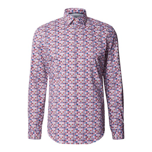 Koszula biznesowa o kroju slim fit ze wzorem na całej powierzchni Jake*s 41/42 Peek&Cloppenburg 