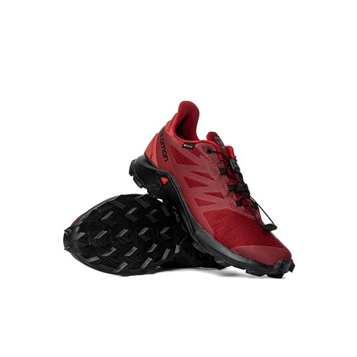 Buty trekkingowe męskie czerwone Salomon SUPERCROSS 3 GORE-TEX Salomon 43 1/3 Sneaker Peeker