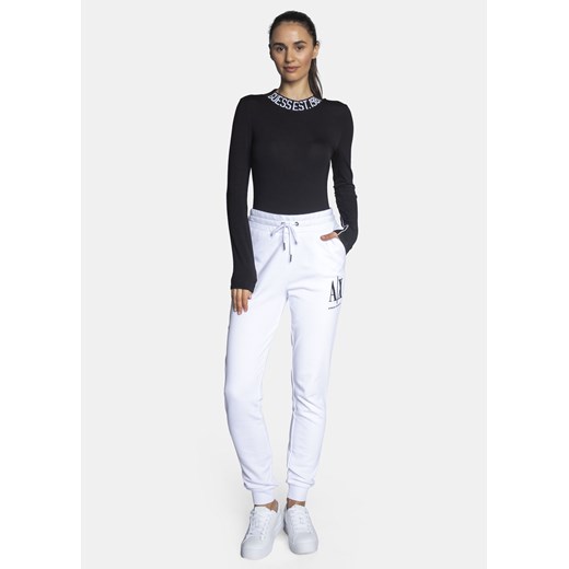 Spodnie dresowe damskie białe Armani Exchange 8NYPCX YJ68Z 1000 Armani Exchange S Sneaker Peeker