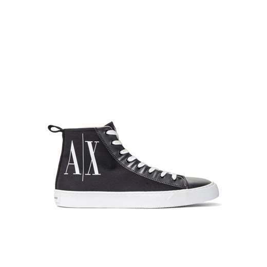 Sneakersy męskie czarne Armani Exchange XUZ021 XV212 00002 Armani Exchange 43 wyprzedaż Sneaker Peeker