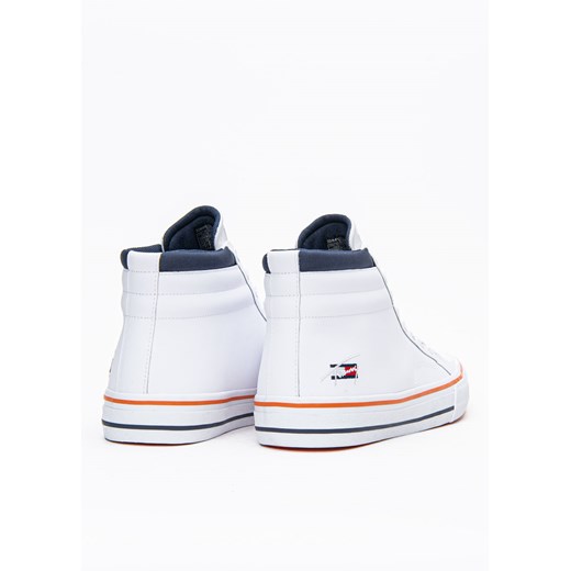 Sneakersy męskie Tommy Jeans Long Lace Midcut Leather Tjm (EM0EM00803-YBR) Tommy Jeans 45 Sneaker Peeker