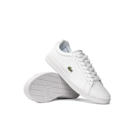 Sneakersy męskie białe Lacoste Carnaby BL21 SMA WHT Lacoste 41 wyprzedaż Sneaker Peeker
