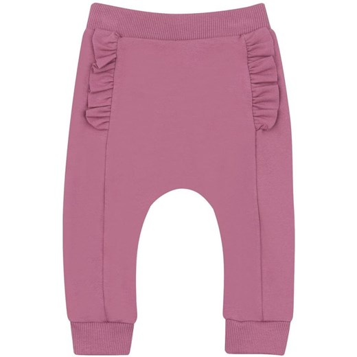 Nini spodnie dresowe dziewczęce z bawełny organicznej ABN-2980 różowe 56 Nini 68 Mall