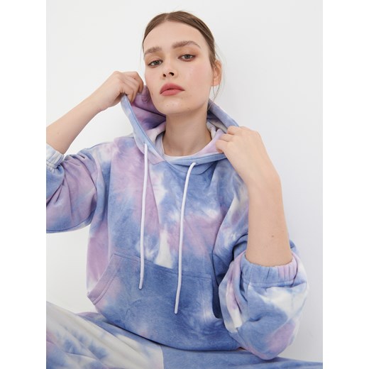 Sinsay - Bluza krótka tie dye - Wielobarwny Sinsay XXS Sinsay