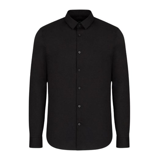 koszula męska armani exchange 8nzc31 zn28z czarna ze sklepu Royal Shop w kategorii Koszule męskie - zdjęcie 134084210