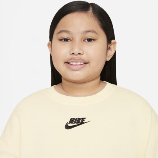 Bluza dla dużych dzieci (dziewcząt) Nike Sportswear Club Fleece (szersze Nike XL+ Nike poland