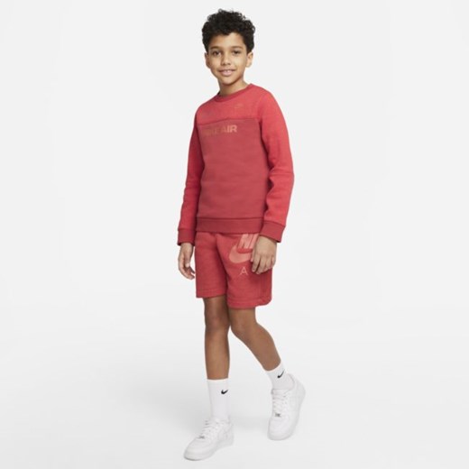 Bluza dresowa dla dużych dzieci (chłopców) Nike Air - Czerwony Nike M Nike poland