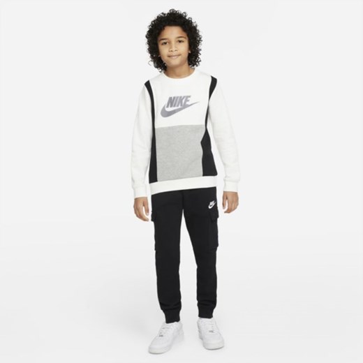 Bluza z dzianiny dla dużych dzieci (chłopców) Nike Sportswear - Szary Nike M Nike poland