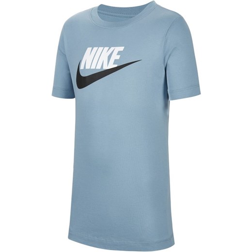Bawełniany T-shirt dla dużych dzieci Nike Sportswear - Niebieski Nike XL Nike poland