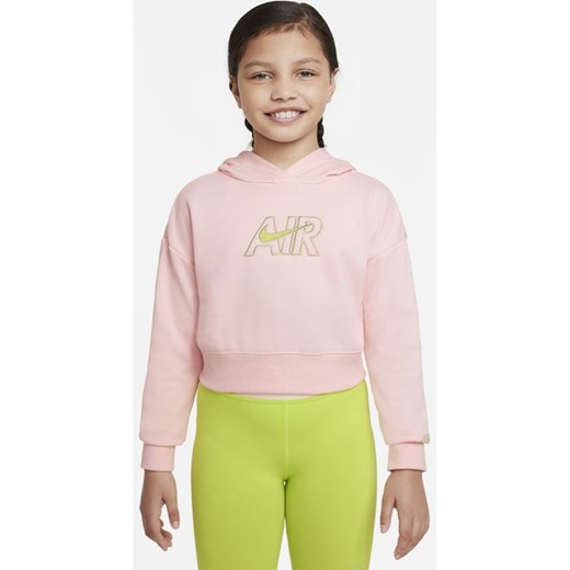 Dzianinowa bluza z kapturem o skróconym kroju dla dużych dzieci (dziewcząt) Nike Nike M Nike poland