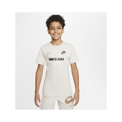 T-shirt dla dużych dzieci (chłopców) Nike Air - Szary Nike S Nike poland