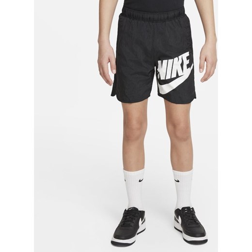 Spodenki z tkaniny dla dużych dzieci (chłopców) Nike Sportswear - Czerń Nike XS Nike poland