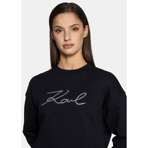 Bluza damska Karl Lagerfeld Crop Sweat W/Logo (216W1811-999) Karl Lagerfeld L Sneaker Peeker