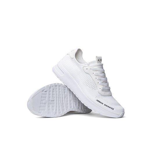 Sneakersy męskie białe Armani Exchange XUX128 XV548 00152 Armani Exchange 45 okazja Sneaker Peeker