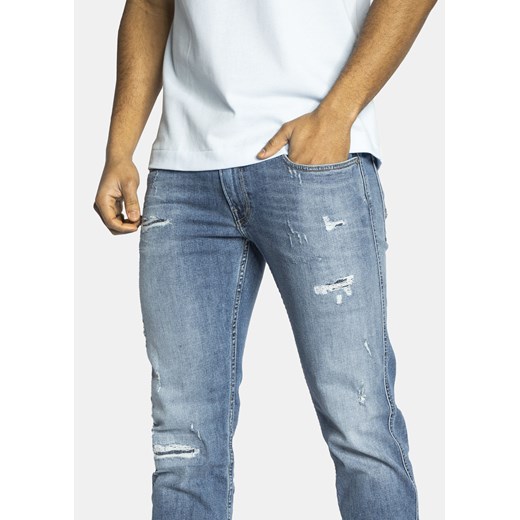 Spodnie jeansowe męskie niebieskie Replay M914Y-5739 Replay 34/34 Sneaker Peeker