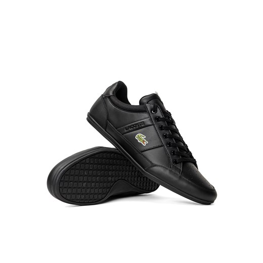 Sneakersy męskie czarne Lacoste Chaymon 0121 Lacoste 45 Sneaker Peeker
