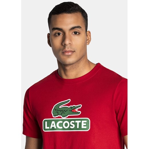 Koszulka męska czerwona Lacoste TH6909.5SX Lacoste 6 - XL okazyjna cena Sneaker Peeker